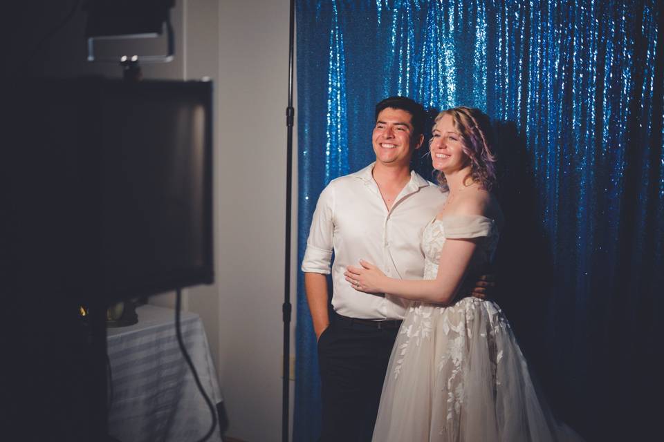 Posing for a Photo Booth