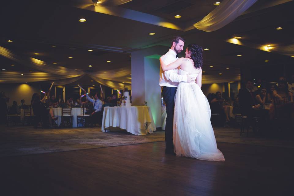 Dancing after the wedding