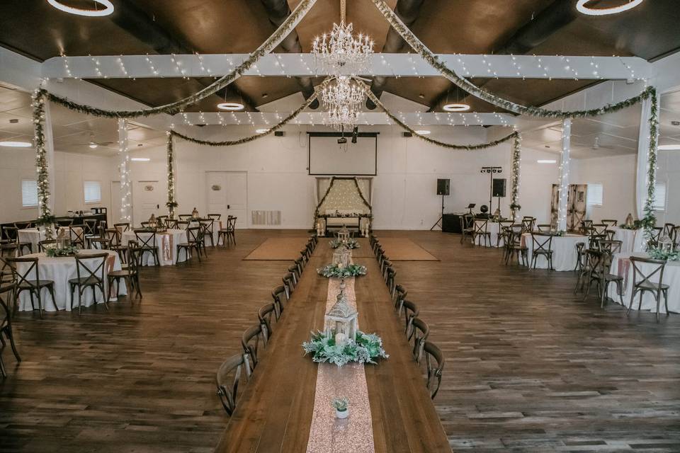 Beautiful White Reception Barn