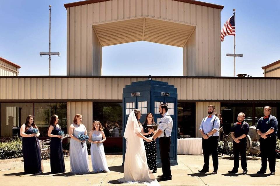 Dr. Who themed wedding