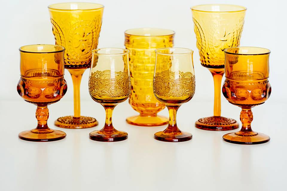 Amber Goblets