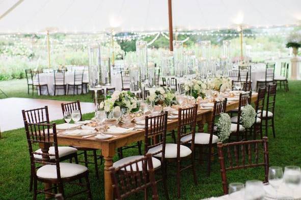 Reception tent