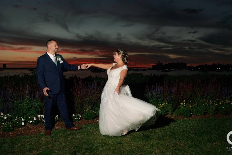 Couple Dancing at Sunset