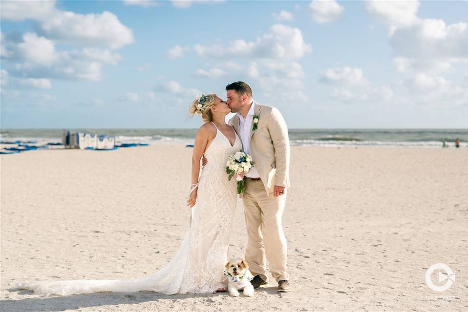 Couple Kissing at Sirata Beach