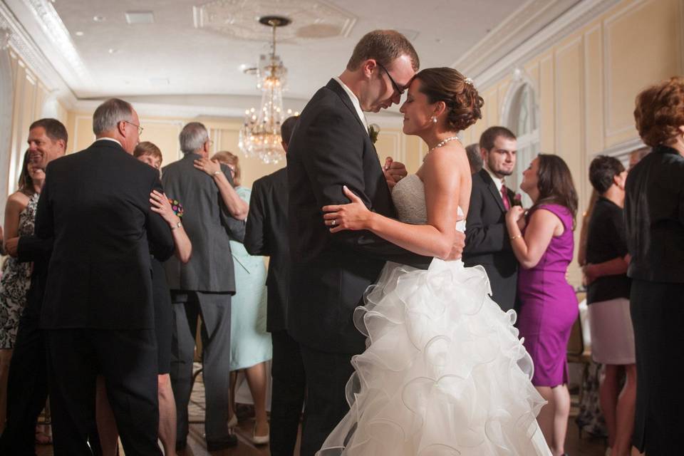 Couple's first dance