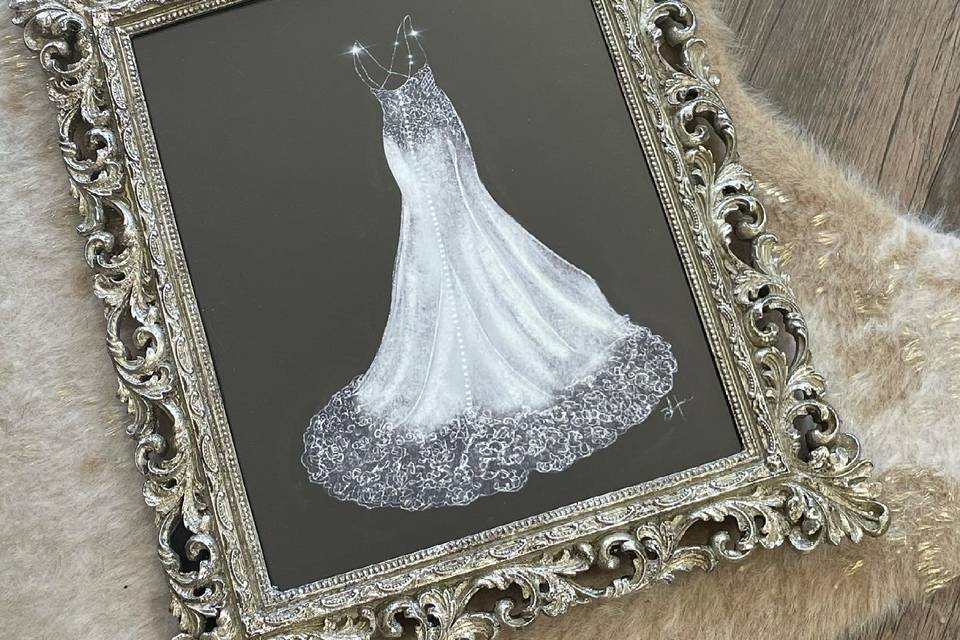 Wedding Dress Illustration