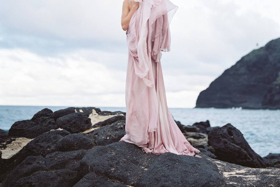 Beach bride hawaii