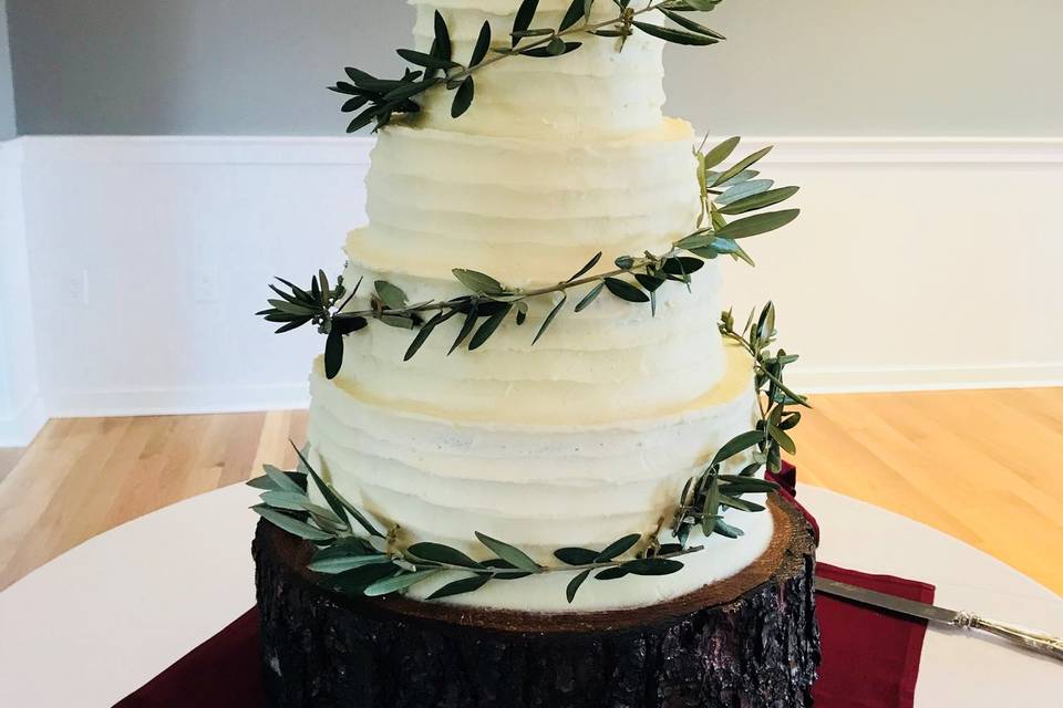 3-tier wedding cake