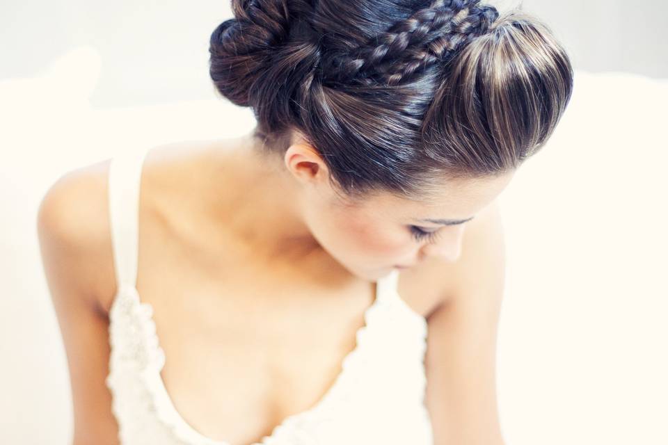 Updo with braids