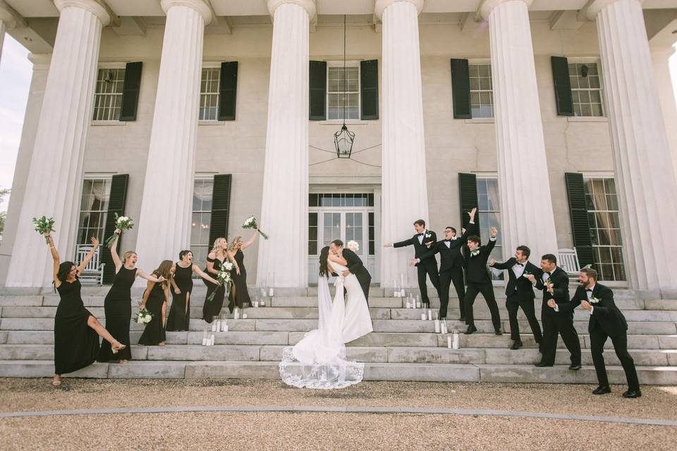 Black tie wedding