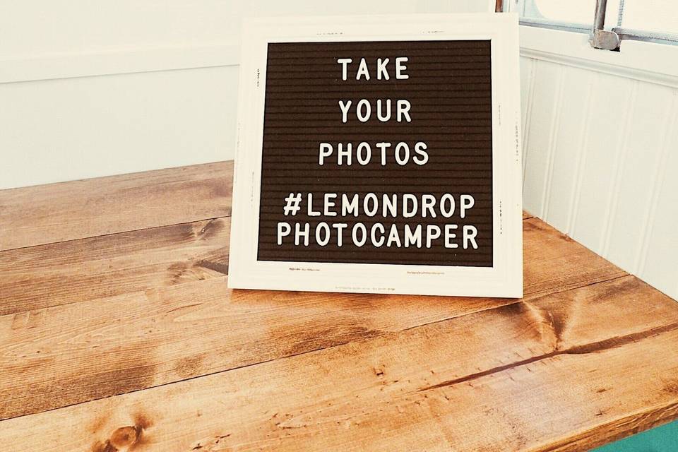 Lemon Drop Photo Booth Camper