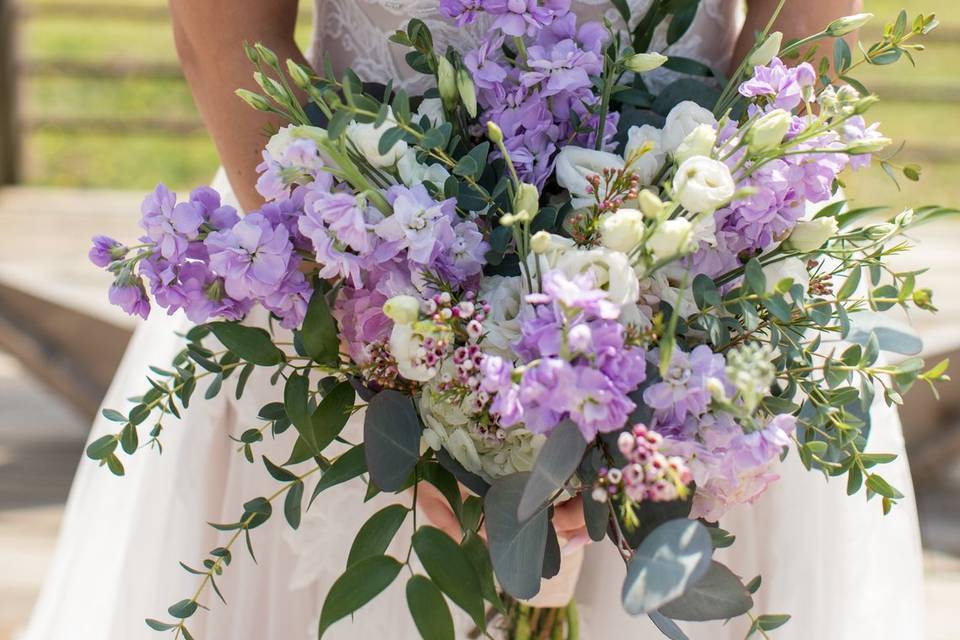 Lavender spring bouquet