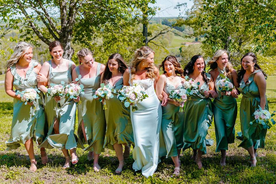 Bridesmaids bouquets