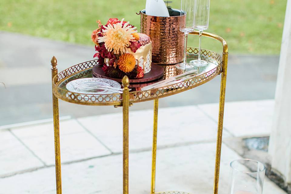 Vintage Bar Cart