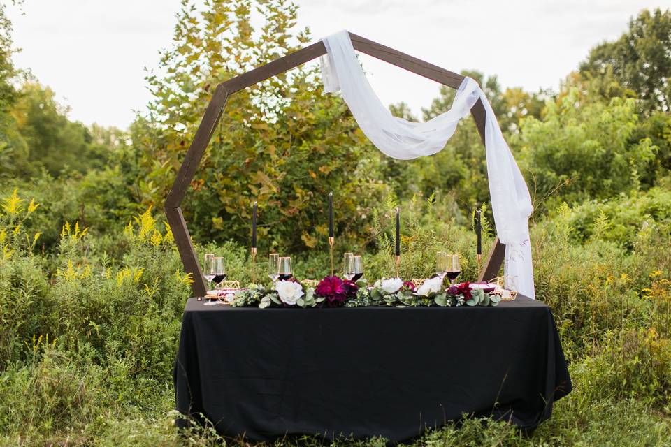 Boho cake plate + forks