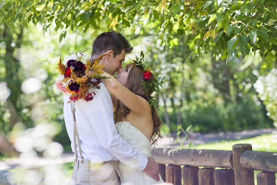 Couple kissing