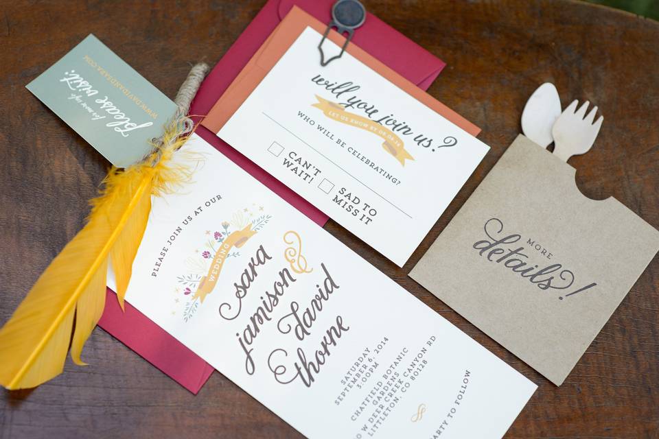 Wedding invitation card