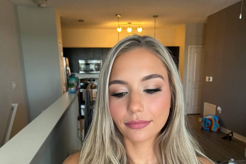 Bridal party makeup