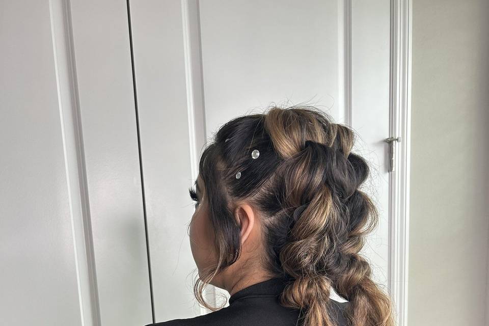 Bubble Braid Up do