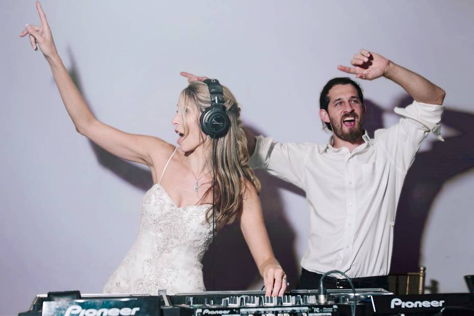 Putting the bride on the decks