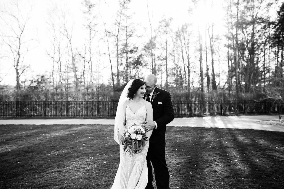 Winter Sunset Wedding