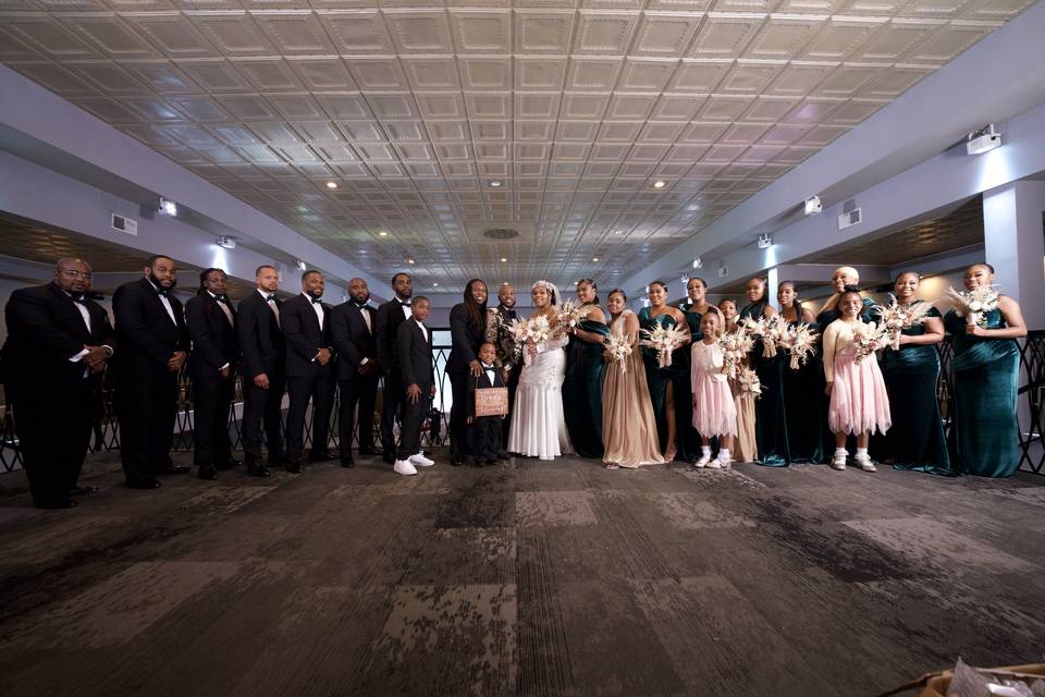 Huge bridal party