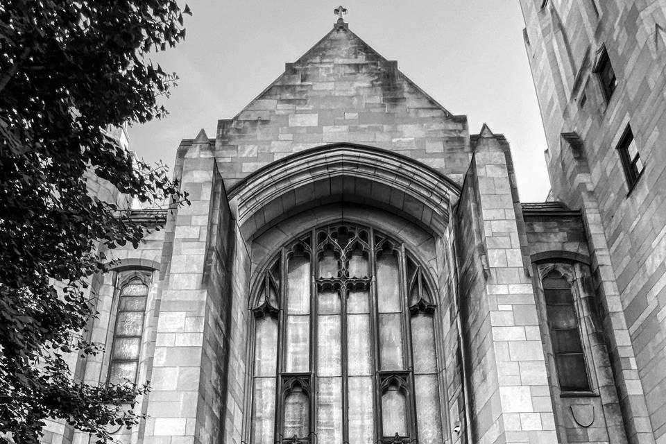 Front Entrance B&W