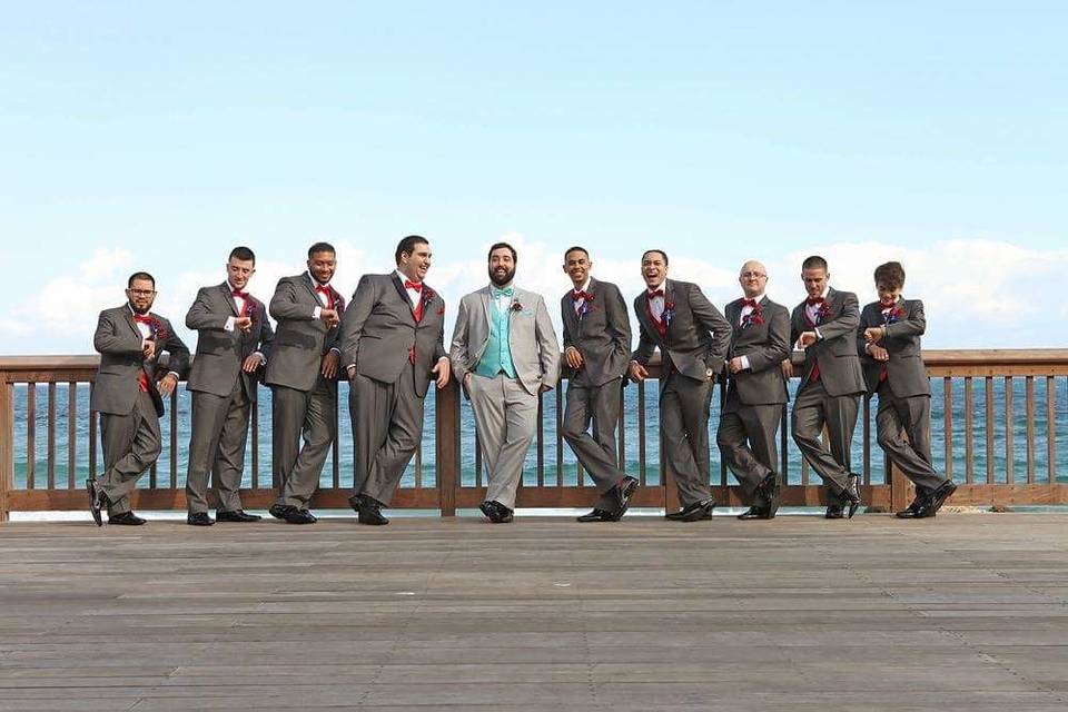 Groom and the groomsmen