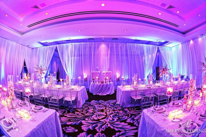 UPLIGHTING & DRAPERY