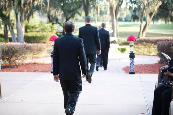 Groom and groomsmen