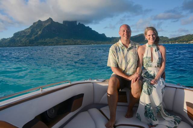 Couple enjoying their vacation