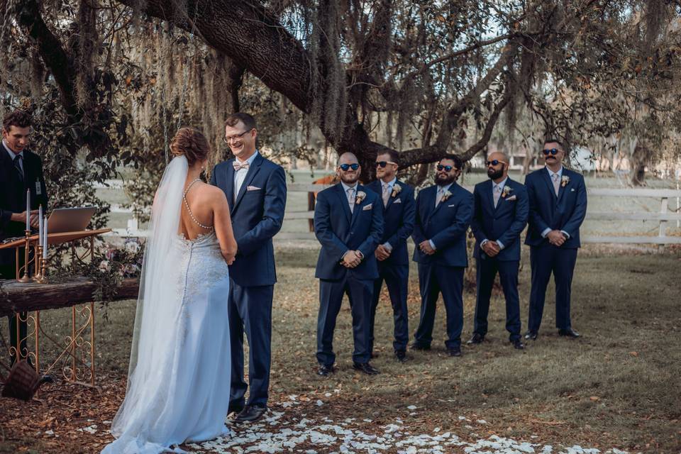 Ceremony at Arch Tree