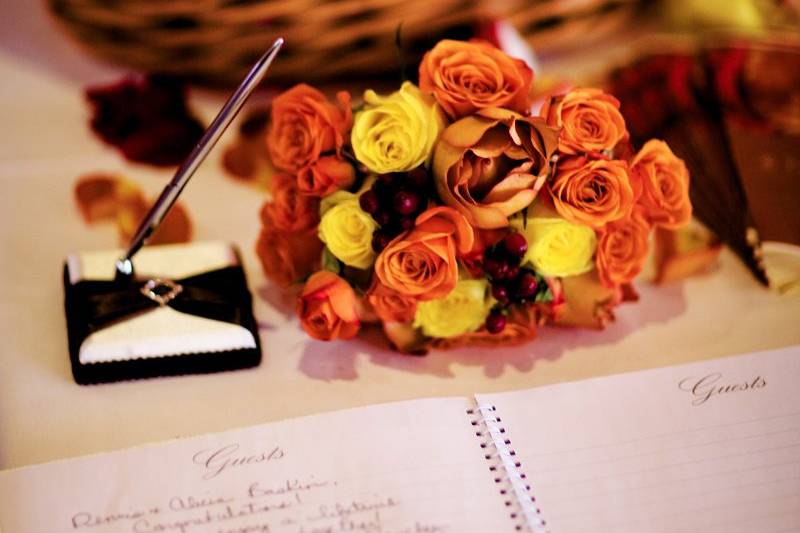 Guest Book and Card Basket