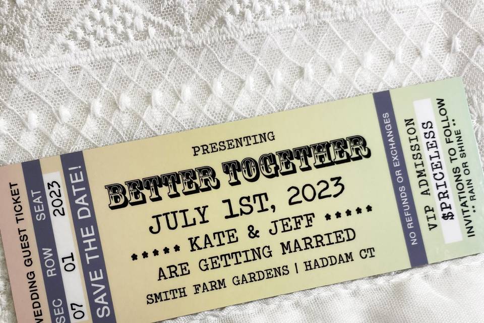Better Together Ticket Magnet