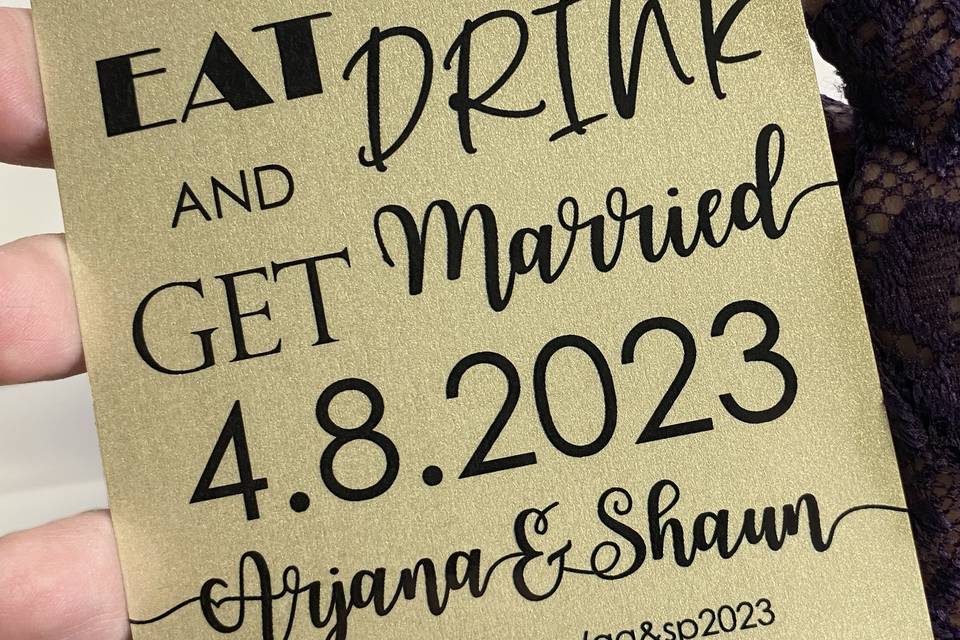 Layered Wedding Invitation