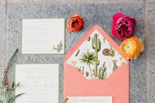 Desert-inspired Wedding Invitation