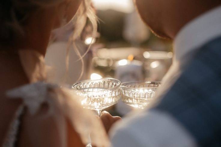 Coastal wedding charm.
