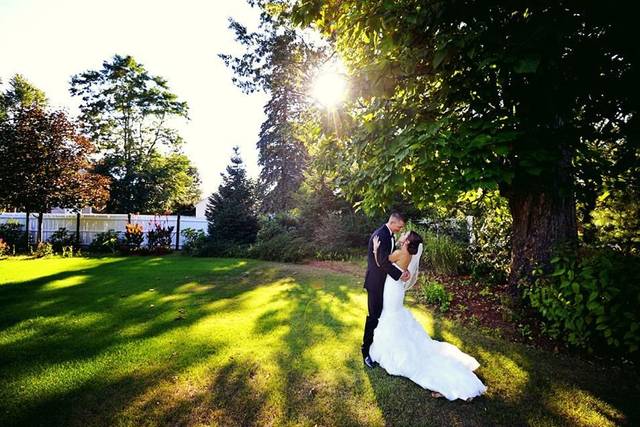 Couple photo in the garden