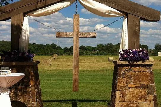 Wedding ceremony area