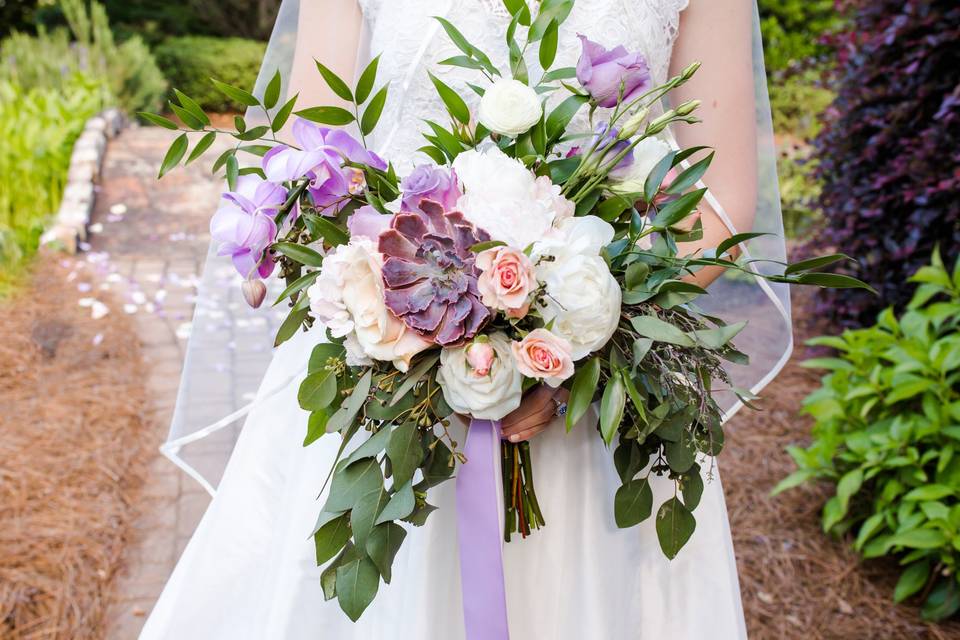 Purple bouquet - Kate Cherry Photography, LLC
