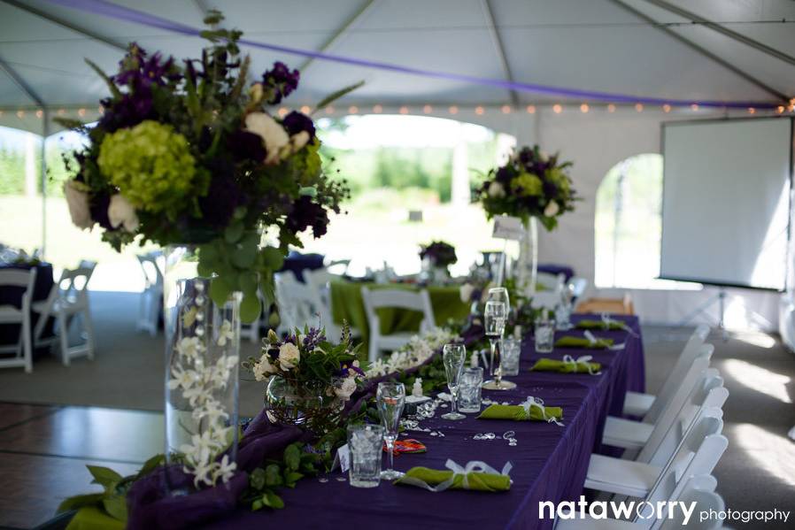 Bridal Table flowers