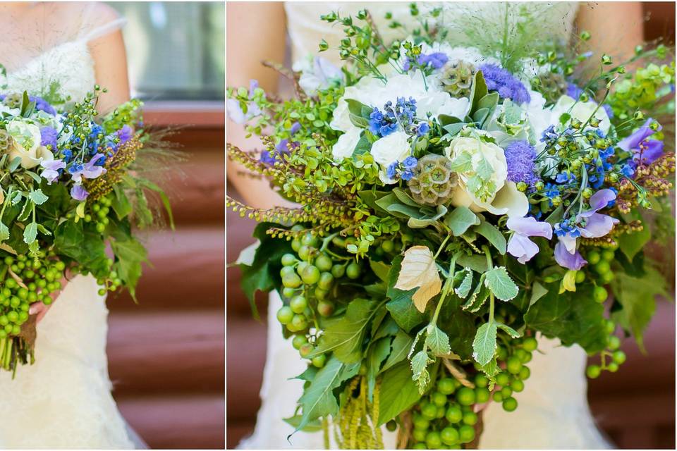 Green purple texture Bride