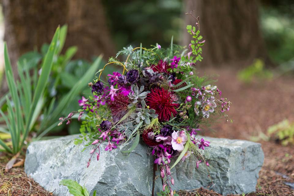 Purple Garden bouquet