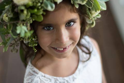 Black green bridal party