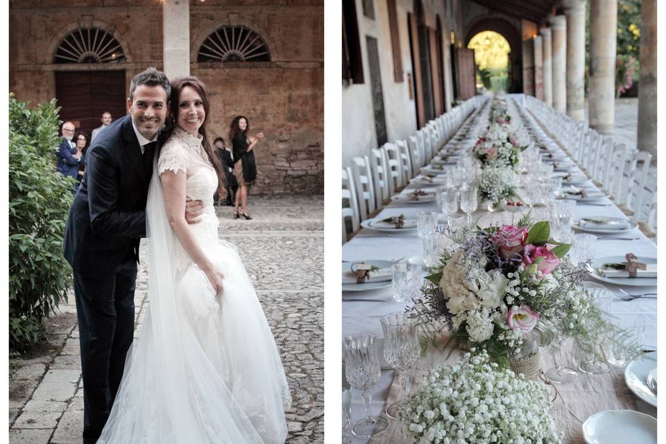 Wedding in a farmhouse