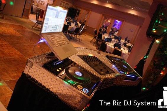 DJ The Riz - Scott Rizzo's DJ system.