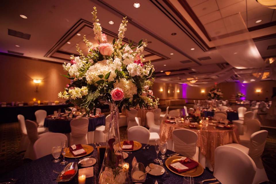Bright and floral centerpiece