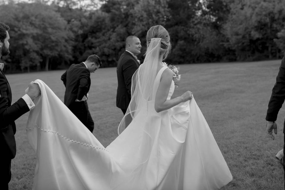 Bride and wedding party