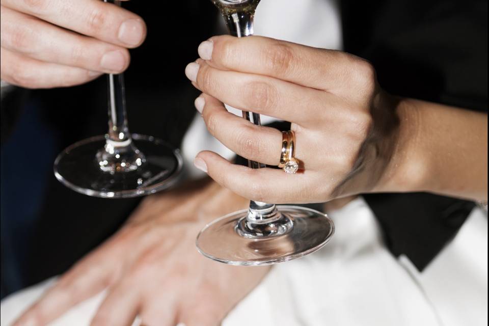 Couple Toasting