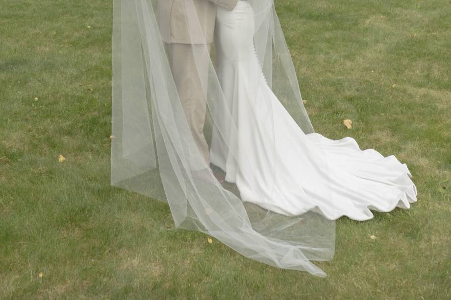 Couple under veil